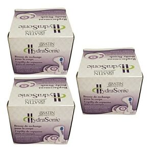 Satin Smooth HydraSonic Body Brush Refill 3 Boxes 2 In Each